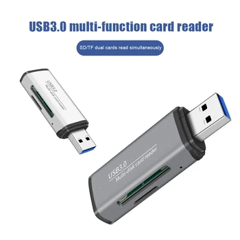 USB 3.0 100MB/s Flash Reader Visų/Multi-1 Atminties Kortelių Skaitytuvą, usb, Adapteris iš Micro SD TF 5Gbps Perdavimo Sparta