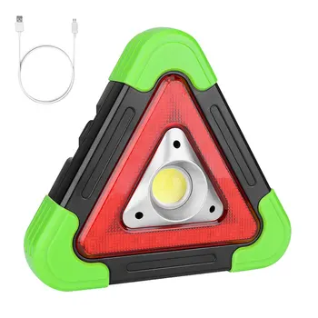 USB Nešiojami Saulės, Potvynių Lempos COB Darbą Šviesos Trikampis Įspėjamoji Lemputė SOS Prožektorius, Avarinis Įspėjimo šviesoforo Spotlamp
