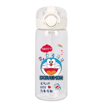 Vaikų Nešiojamų Šiaudų Taurės Mielas Animacinių filmų Doraemon Vandens butelį, berniukas, mergaitė Studentų Anti-rudenį Aukštai Temperatūrai Atsparus Taurė