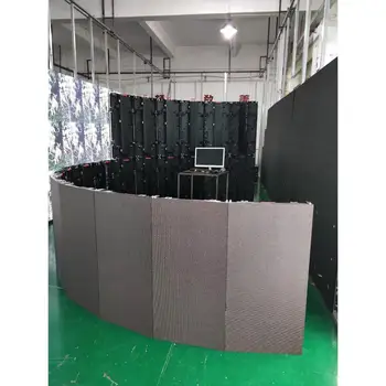 vaizdo siena shenzhen led ekranas gamyklos coreman p3.91 minkšta lanksti kreivė led ekranas