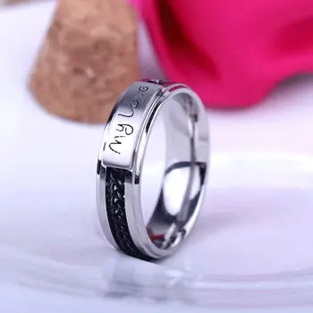 vestuvių žiedai, 4mm pločio, MANO MEILE, grandines, žiedus 316L Nerūdijančio Plieno, moterys, žiedas, papuošalų didmeninė daug