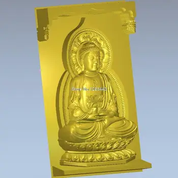 Viešpats Buda, 3D modelį, 4 ašis apskritas schema 3D raižyti figūra skulptūra cnc mašina STL failo
