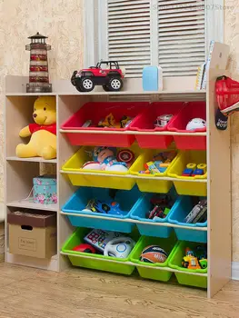 Virtuvės, miegamojo stalčiuko vaikų žaislai stalčiuko kūdikių lentynoje darželio multi-layer lentynos apdailos stovo žaislas