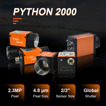 Vizija Atskaita Didelio Greičio Mašina Tikrinimo GigE USB 3.0 CameraLinkCamera su PYTHON 2000 2.3 MP 4.8 um 2/3