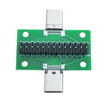 Vyrų ir Moterų C Tipo Bandymo PCB Lenta Universali Lenta su USB 3.1 Uosto, 20.6X36.2MM Bandymo Lentos su Smeigtukais
