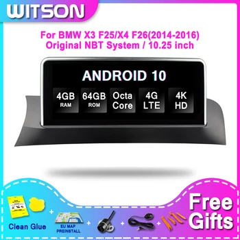 WITSON BMW DIDELIS EKRANAS Android 11 BMW X3 F25/X4 F26(2014-2016 m.) NBT 4G RAM 64GB ROM AUTOMOBILIO RADIJO