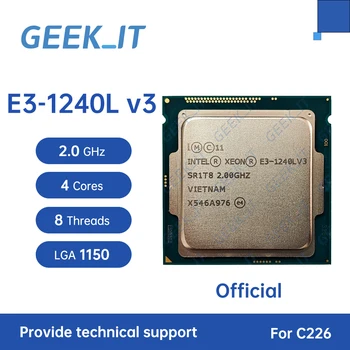 Xeon E3-1240L v3 SR1T8 2.0 GHz, 4-Cores 8-Temas 8MB 25W LGA1150 E3-1240Lv3