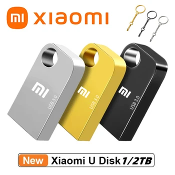Xiaomi 2TB, USB 3.0 Flash Drive, High-Speed Pen Diskas 1 TB Metalo Vandeniui 512 GB USB atmintinė Memoria Flash Disko TIPAS-C Adapter Naujas