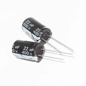 Į Aliuminio Elektrolitinių Kondensatorių Komponentas 22UF400V 10*17MM 400v22uf Plug-in（10VNT）