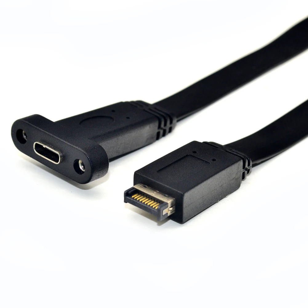 10Gbps USB 3.1 C Tipo Priekinis Skydelis Antraštės Tipo EMainboard Plėtra Kabelių Linijos Riešutų Galva su poveržle Dizaino, Lengvai Tvirtinimo