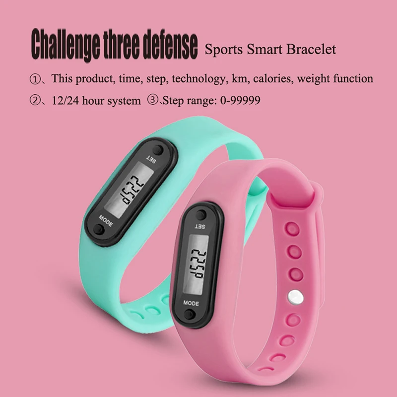 1~5VNT Mini Plastiko Smart Apyrankę Žiūrėti Kalorijų Skaitiklis, Skaitmeninis LCD Fitness Tracker Stebėseną Pedometer Vandeniui