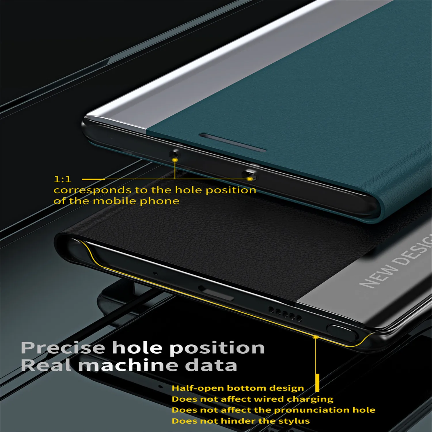 2023 Prabangus Odinis Flip Case For Samsung Galaxy S21+ S22 S23 Ultra S20 FE S8 S9 S10 Plius S7 Krašto Turėtojas Stovėti Knyga, Telefono Dangtelį