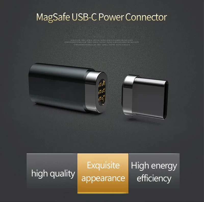 87W USB C iki typec magnetinio maitinimo jungties Tipas-C magnetas įkrovimo adapteris, skirtas 