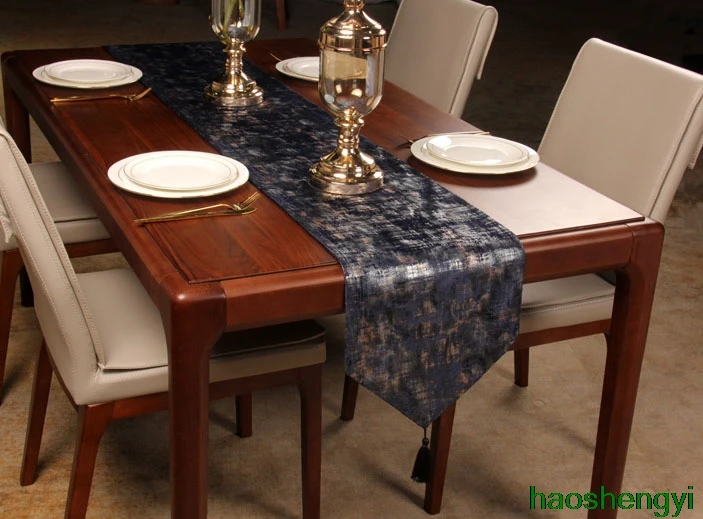 Amerikos kavos staliukas medvilnės ir lino staltiesė, Šiaurės, šviesos, prabangus įdegio stalo runner