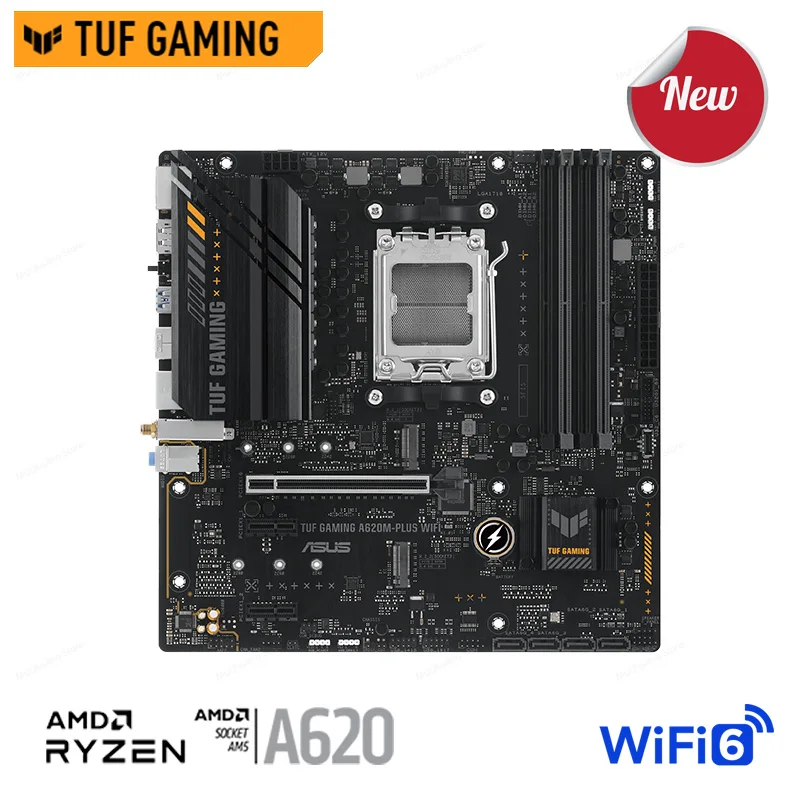 ASUS Mainboard TUF ŽAIDIMŲ A620M-PLIUS WIFI Su AMD Ryzen 9 7900 CPU Combo Lizdas AM5 AMD A620 pagrindinės Plokštės Lizdą AM5 Darbalaukio NAUJAS