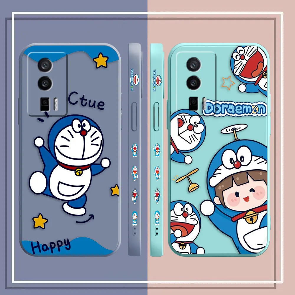 Atveju Redmi K60E K60 K40S K40 K30 K20 12C 9A 8A 10X 10A 10 Pro 4G 5G Žaidimų atsparus smūgiams Skysčio Atveju D-Doraemon Iliustracijos