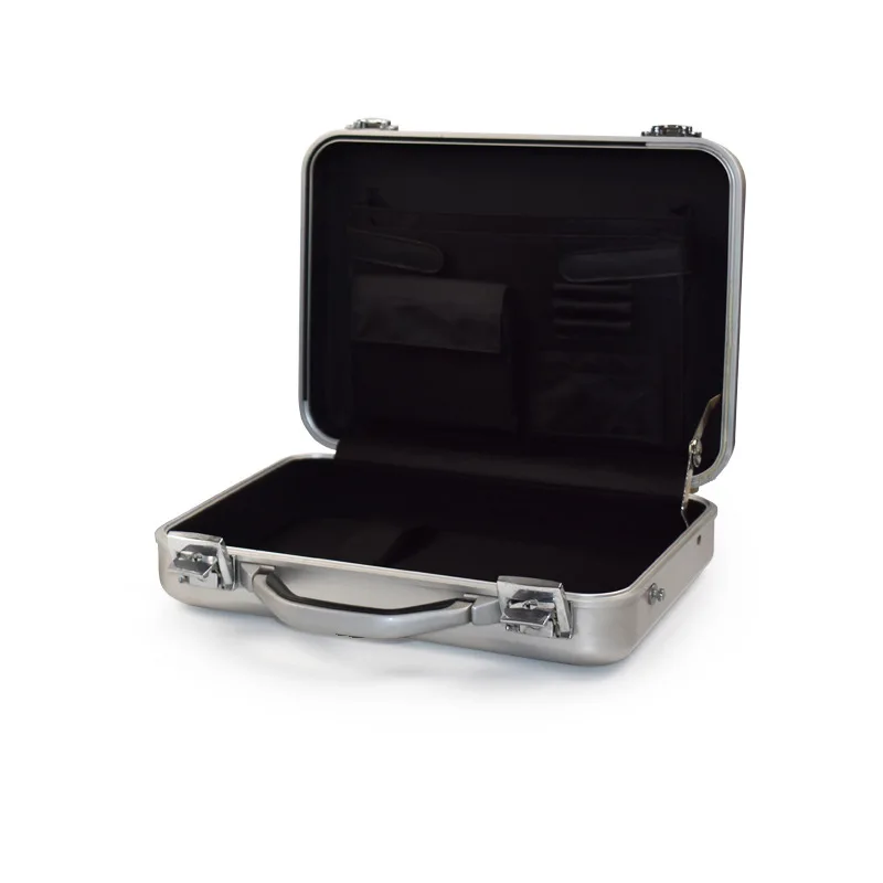 Aukštos klasės Vežti bagažą Aliuminio magnio lydinio lagaminai Nešiojamų kompiuterių atveju, Rankinės, vyrai dizaineris krepšiai Failą Dokumentas krepšys