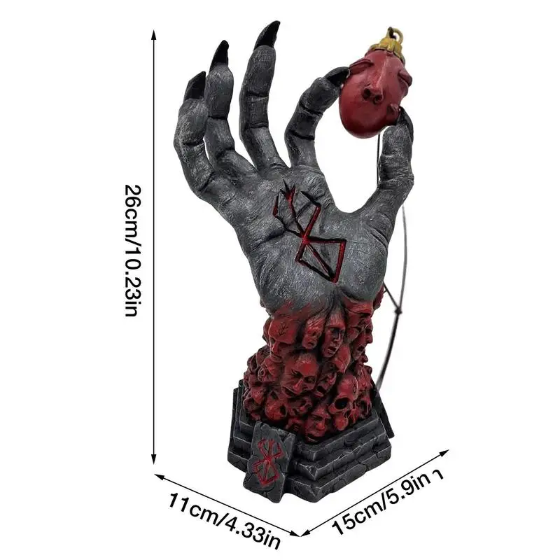 Berserk Paveikslas Dievo Ranka Statula Anime Amatų Dervos Ornamentu Helovinas Skeletas Statulėlės Amatų Stalo Apdailos Baisu Rekvizitai