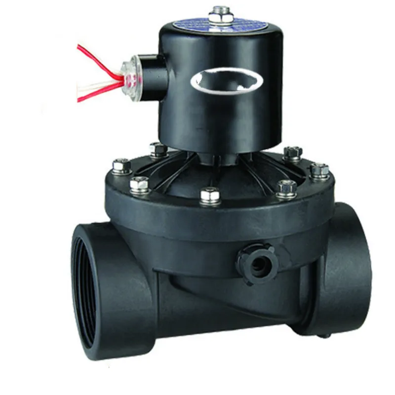 DN15-25 2 būdas elektros plastiko solenoid valve paprastai uždarytas elektros solenoid valve AC220V AC110V DC24V DC12V magnetinis vožtuvas