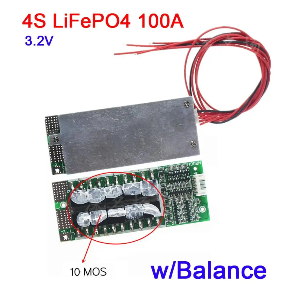 DYKB 4S 100A 12V w/ Balansas LiFePO4 Ličio baterija Apsaugos Valdybos BMS 3.2 V UPS keitiklis, energijos saugojimas