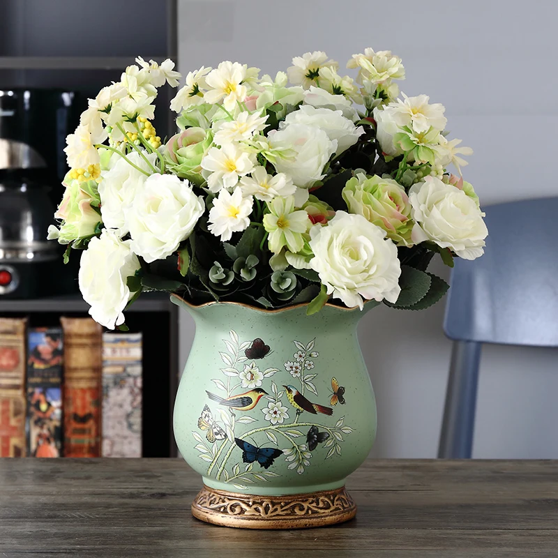 Estetinės Gėlių Vaza Prabanga Šiaurės Minimalistinio Interjero Augalai Knygos Vaza Keramika Derliaus Apdaila Maisons Namų Puošybai