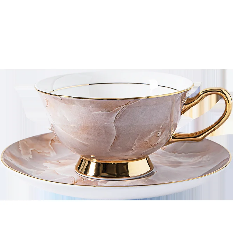 Europos kavos puodelio rinkinys su didelio grožio, paprastas, modernus, prabangus, aukštos kokybės kaulų kinijos, didžiosios Britanijos popietę arbatos puodelio