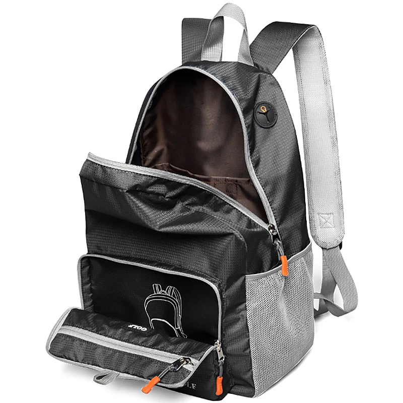 GOLFO lankstymo pečių maišą moterų ultralight nešiojamų kelionių odos maišas alpinizmo kelionės lauko sporto, laisvalaikio kuprinės, ma