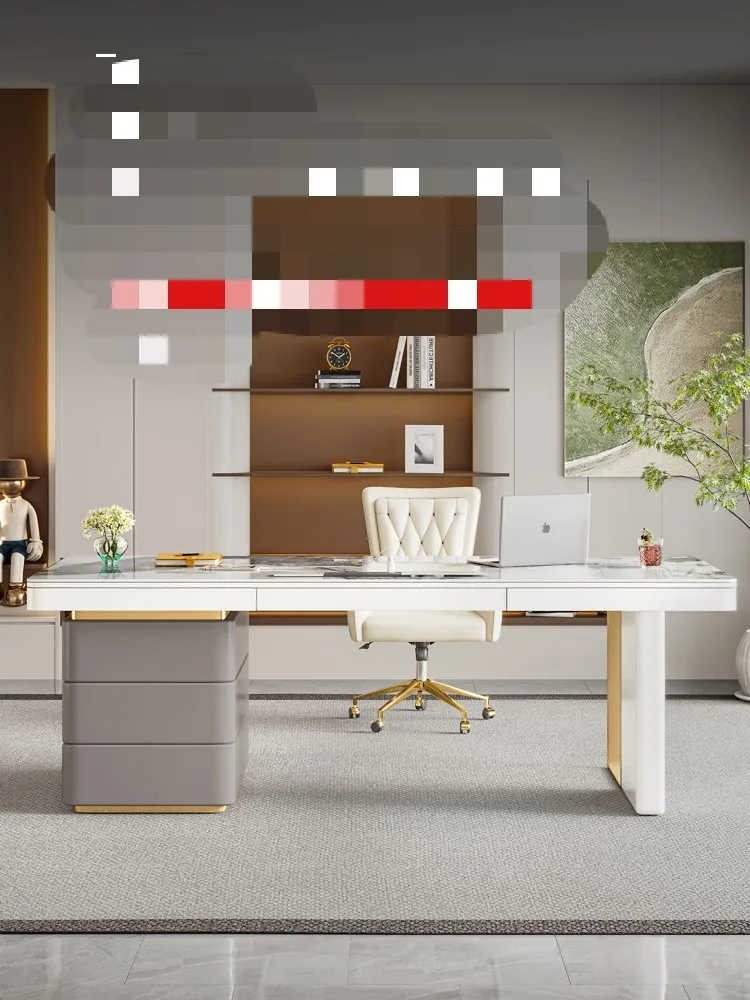 Italijos minimalistinio studijų stalas dizaineris high-end stalas šiuolaikinės paprastas šviesos prabanga roko valdybos biuro kompiuterio stalas