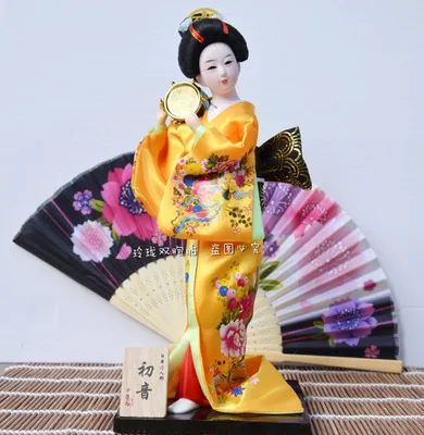 Išvaizda Modeliavimo Japonų Geiša Kimono Doll, Papuošalų, Šilko Amatų Amatų Lėlės Valentino Dieną Specialiųjų Geiša