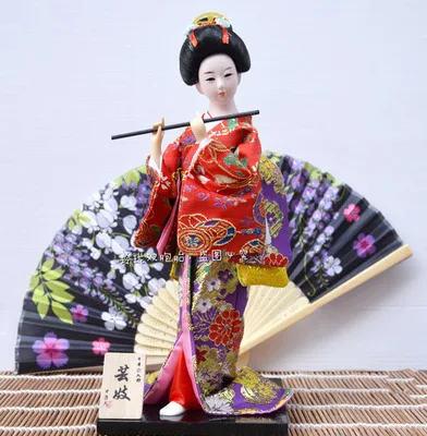 Išvaizda Modeliavimo Japonų Geiša Kimono Doll, Papuošalų, Šilko Amatų Amatų Lėlės Valentino Dieną Specialiųjų Geiša