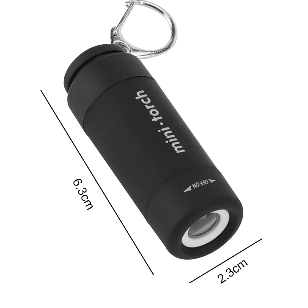 Lauko LED Žibintuvėlis Kišenėje Darbinis Šviesos Mini Keychains Žibintuvėlis valdymo ratuką, Kempingo Lempų Nešiojamų Avarinių Žibintų