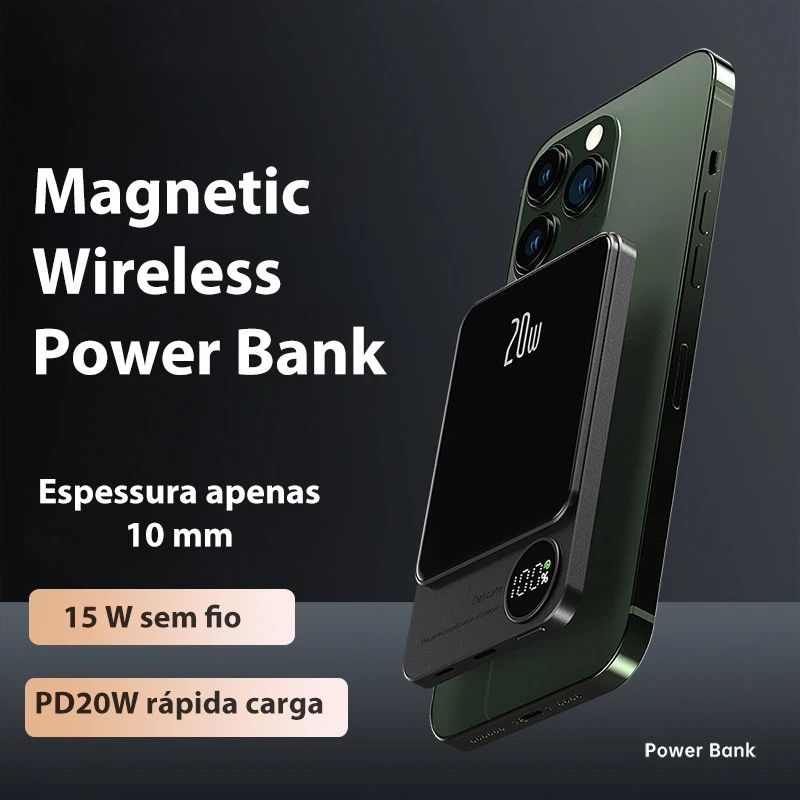 Magnetinės Galios Bankas Greitas Mokestis už Magsafe Belaidžio Powerbank 10000mAh batterie gauta iš 