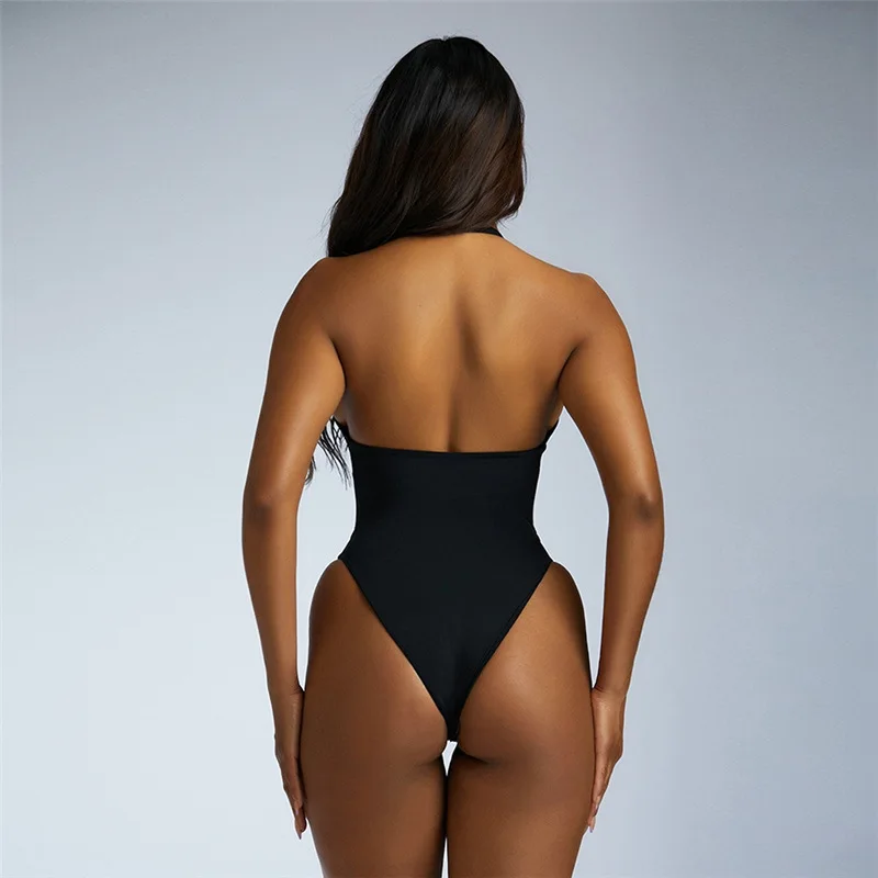 Moterų Tinklinio Skaidrus Bodysuit Nėrinių Backless OFF Peties Bodycon Lingerie Sexy Tvarstis Slim Teddy Apatiniai Naktinis Klubas Drabužių
