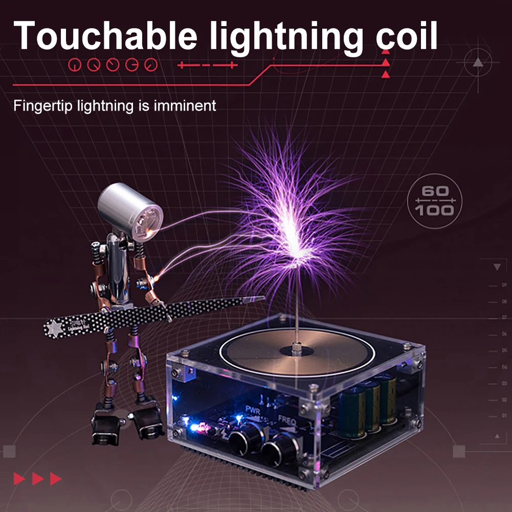 Muzikos Tesla Coil Modulis, Bevielio Perdavimo Apšvietimo Magnetinė Audra Ritė Multi-Funkcija 
