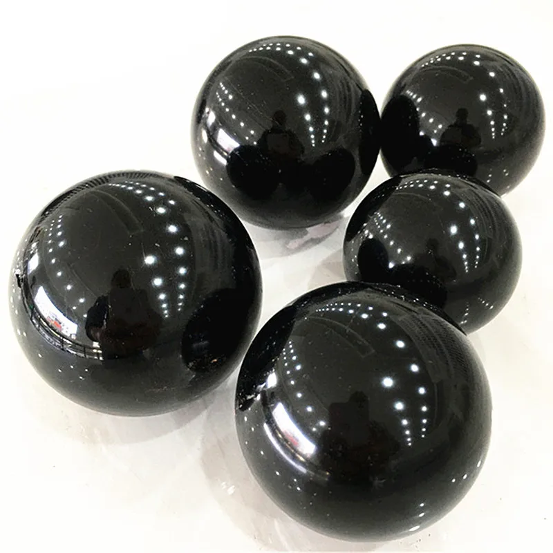 Natūralūs kristalai gydomųjų akmenų kamuolys juodasis obsidianas srityje feng shui apdaila