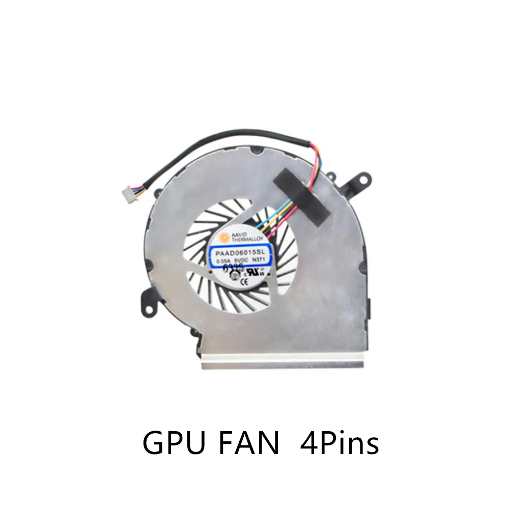 Naujas Originalus GPU, CPU Aušinimo VENTILIATORIUS Aušintuvo MSI GE72 GE62 PE60 PE70 GL62 GL72 GP62 2QE 6QG MS-1794 MS-1795 PAAD06015SL 4Pins VENTILIATORIUS