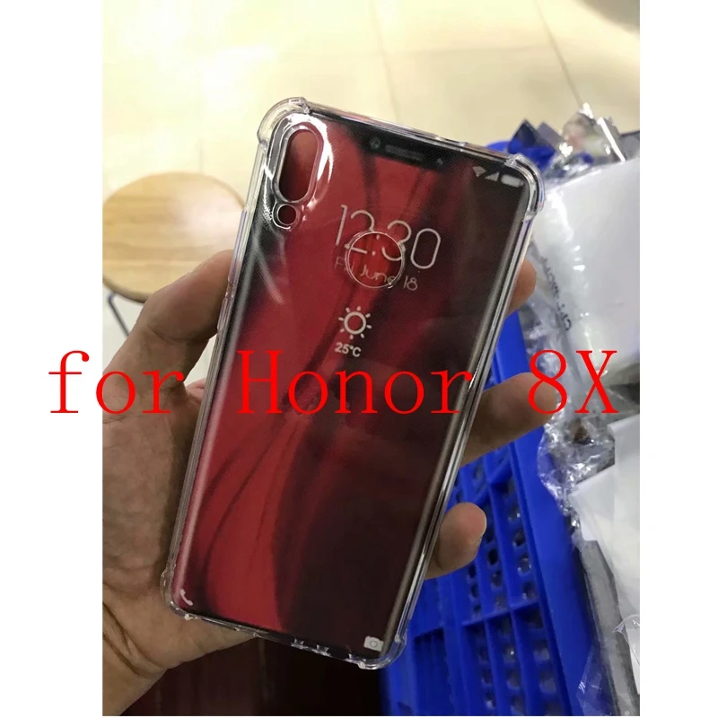 Oro Pagalvės Atveju Huawei Honor 8X ir Garbės 8X Max Ultra Clear Skaidrus, Minkštos TPU Galinį Dangtelį