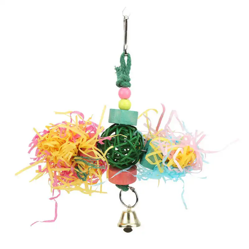 Paukščių Smulkinimo Žaislas Kabinti Paukščių Maitinimosi Žaislas Patraukli Bell už Papūgos už Cockatiel