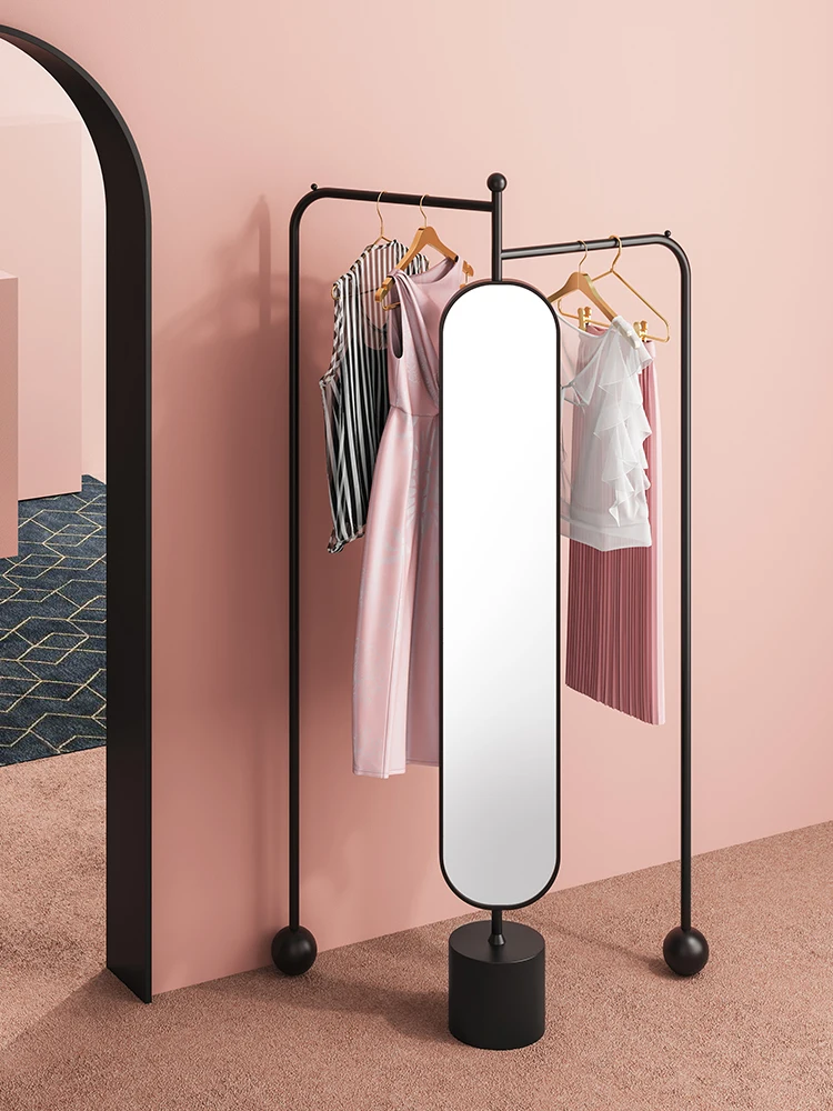 Prabangus atnaujinamų miegamojo veidrodį, hat rack, viso kūno veidrodis, drabužių džiovykla