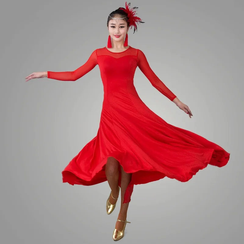 Profesionalus Moterų Moden Šokių Konkursas Kostiumas Sekso Lauko Šalis Suknelė Tango Valsas Prom Ponios Plius Dydis Praktikos Dėvėti Mergina