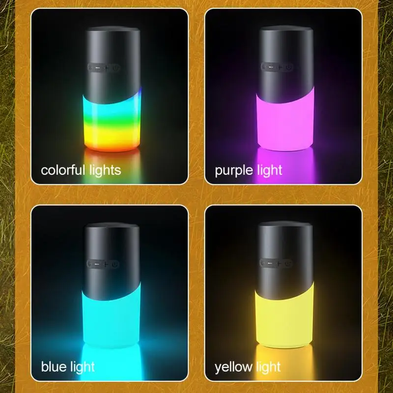 RGB naktinė lempa Belaidis Garsiakalbis Naktiniai Pritemdomi Šviesos Woofer Nešiojamų Spalvinga Atmosfera Garso Stiprintuvą, Paauglys WomenMen
