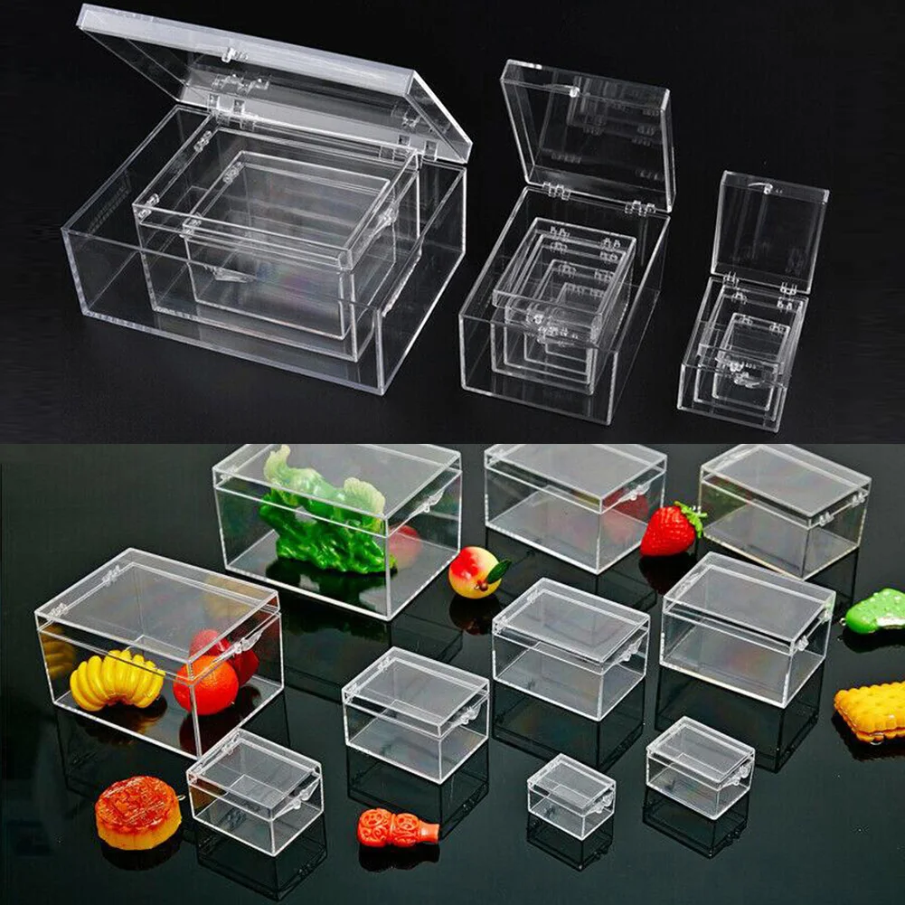 Saugojimo Bylos Įvairių Dydžių Plastikinės Dėžutės Stačiakampio Formos Vabzdžių Pavyzdį Rodyti Darbalaukio Dėklai Desktop Storage Box