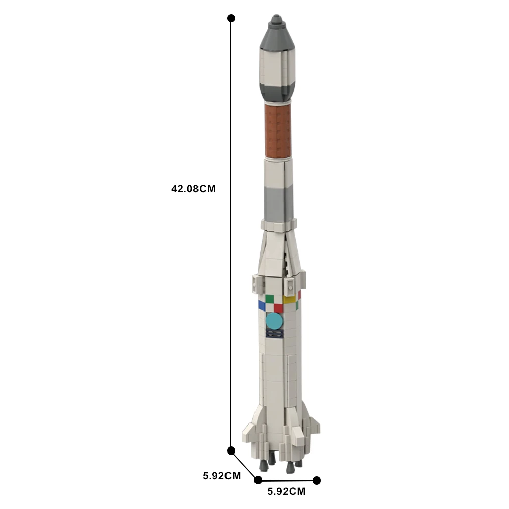 SS 1:110 Ariane 1 Sunkus Saturnas Raketų Blokai Nustatyti Erdvėlaivis Idėja Surinkti Plytų Žaislai Vaikams Gimtadienio Dovana