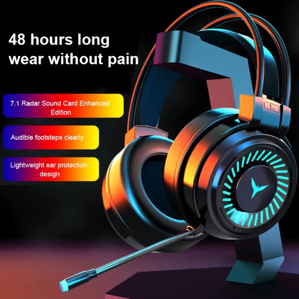 Stereo Laidinio Bosas su Mic Ausinės Headset for PC Žaidimų G58 LED Lemputė KOMPIUTERIS/Nešiojamas