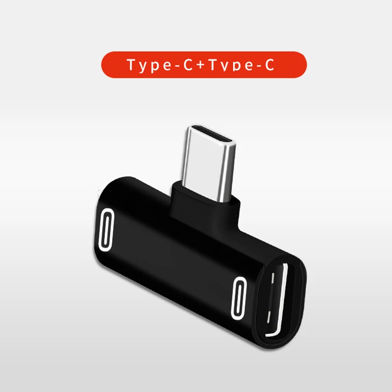 USB C Tipo-C Adapter C Tipo Vyrų Dual C Tipo Moterų Konverteris Dvigubo Tipo c Adapterio Tipas C Įkrovimo Kabelis, Ausines Adapteris