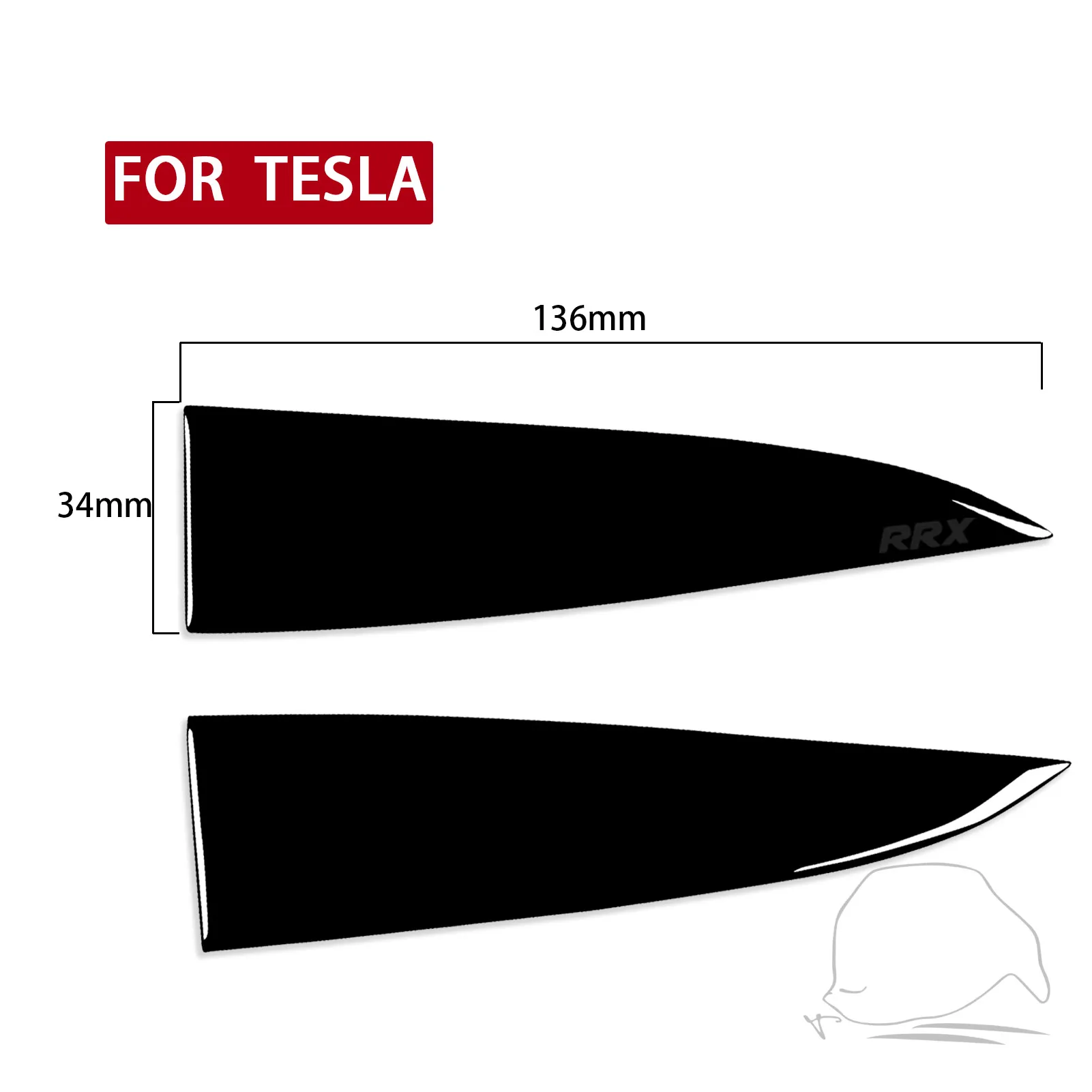 Už Tesla Model Y 2020 M+ Modelis 3 17-22 Piano Black Prietaisų Skydelio Abi Pusės Garsiakalbių Garso Apdaila Padengti Automobilio Interjero Aksesuarų Lipdukas