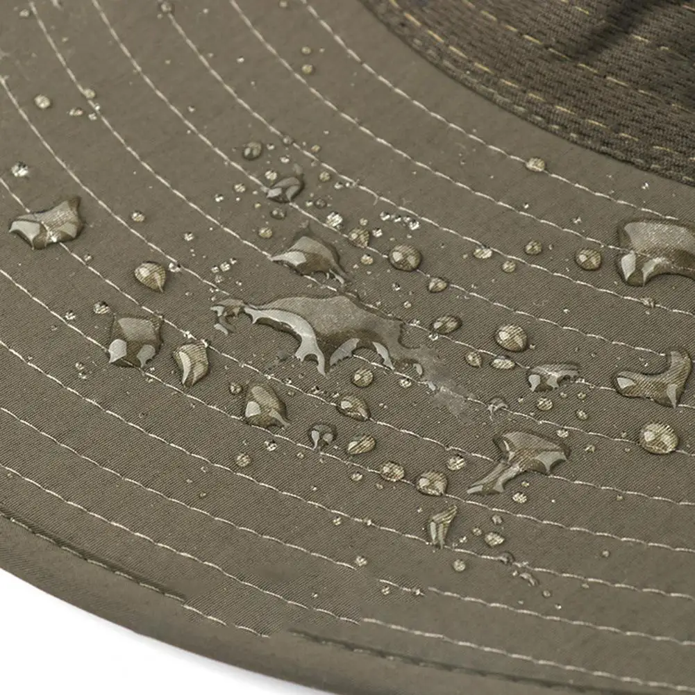Vasarą Saulės Skrybėlę Vyrai Moterys Medvilnės Boonie Hat su Kaklo Atvartu Lauko UV Apsauga Didelio Masto Kraštų Pėsčiųjų Žvejybos Safari Kibiro Kepurę