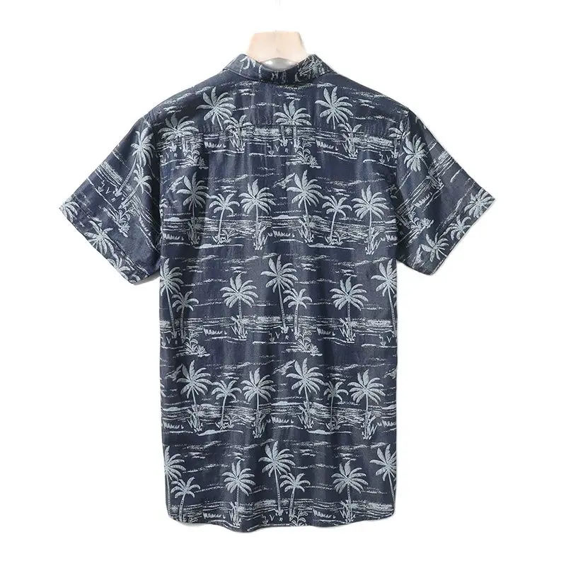 Vyrai T Shirts Vasaros Vyrų Atsitiktinis Derliaus Havajų Spausdinti Trumpas Rankovės Marškinėliai Paplūdimys Marškinėliai Vyrams Drabužius 2023 Mados Marškinėliai Vyrams