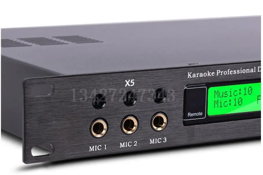 X5 Kara GERAI.Skaitmeninės KTV preamplifier efektorius profesionalus audio procesorius, Ekvalaizeris mixeranti kauksmas