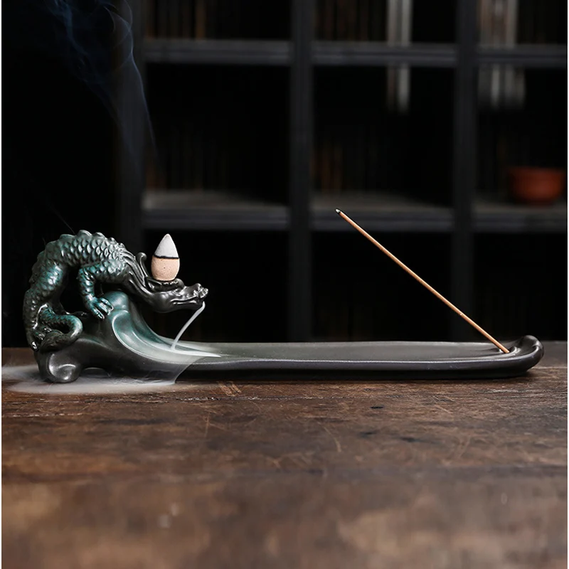 YXY Moliuskui Smilkalų Degiklis Dragon Dūmų Krioklys 2023 Kinų Keramikos Amatai Stick Smilkalų Laikiklis, skirtas Namų Puošimas Ornamentais